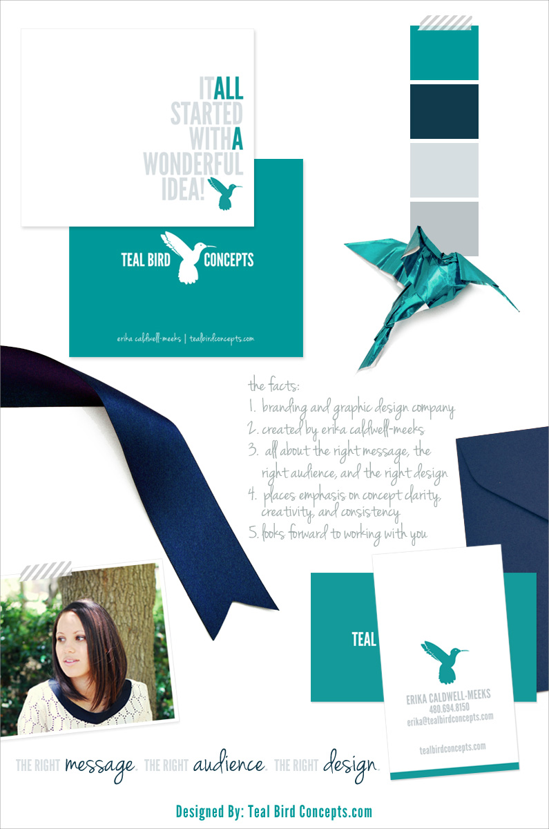 teal bird concepts