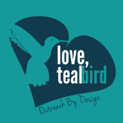 go to love, teal bird