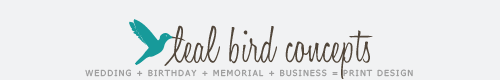 Teal Bird Concepts home tbc logo